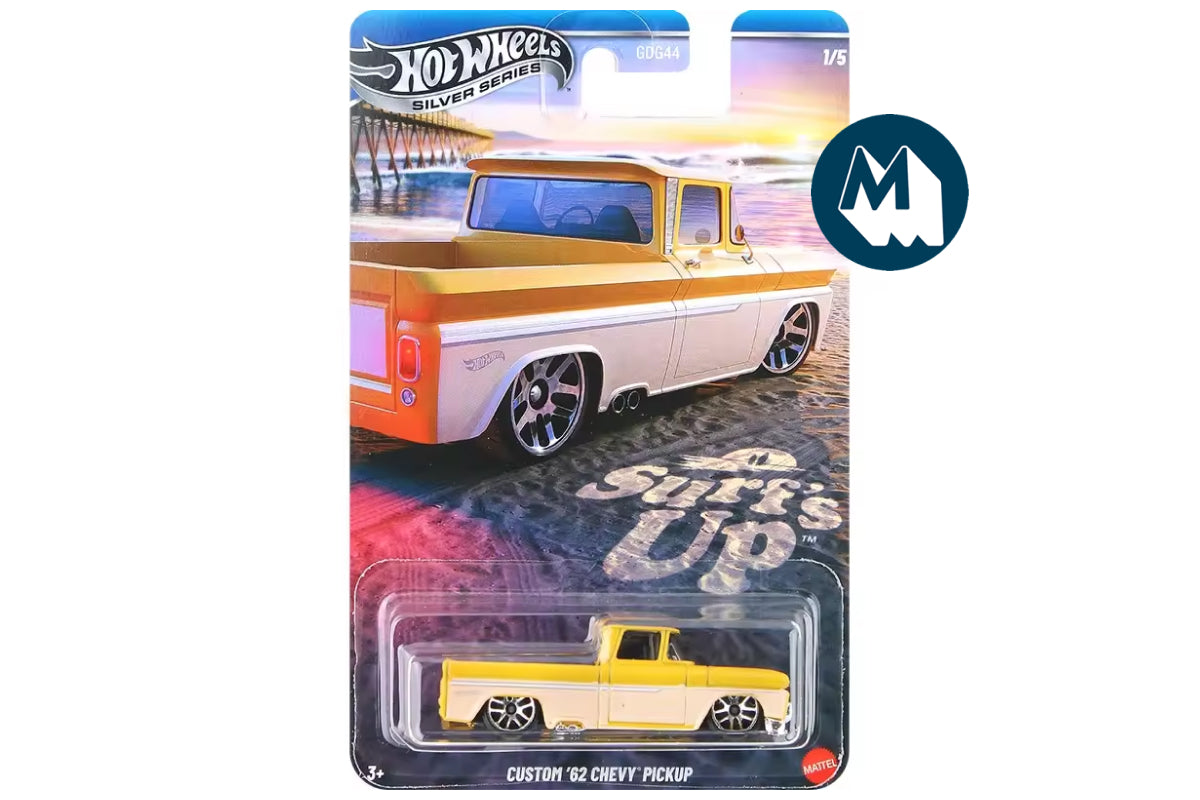[Damaged] Hot Wheels Surf's Up (2025) / #1 - Custom '62 Chevy Pickup (Yellow)