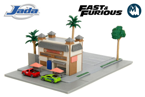 Nano Hollywood Rides - Toretto's Café with Mitsubishi Eclipse and Ford F-150 SVT Lightning / Fast & Furious