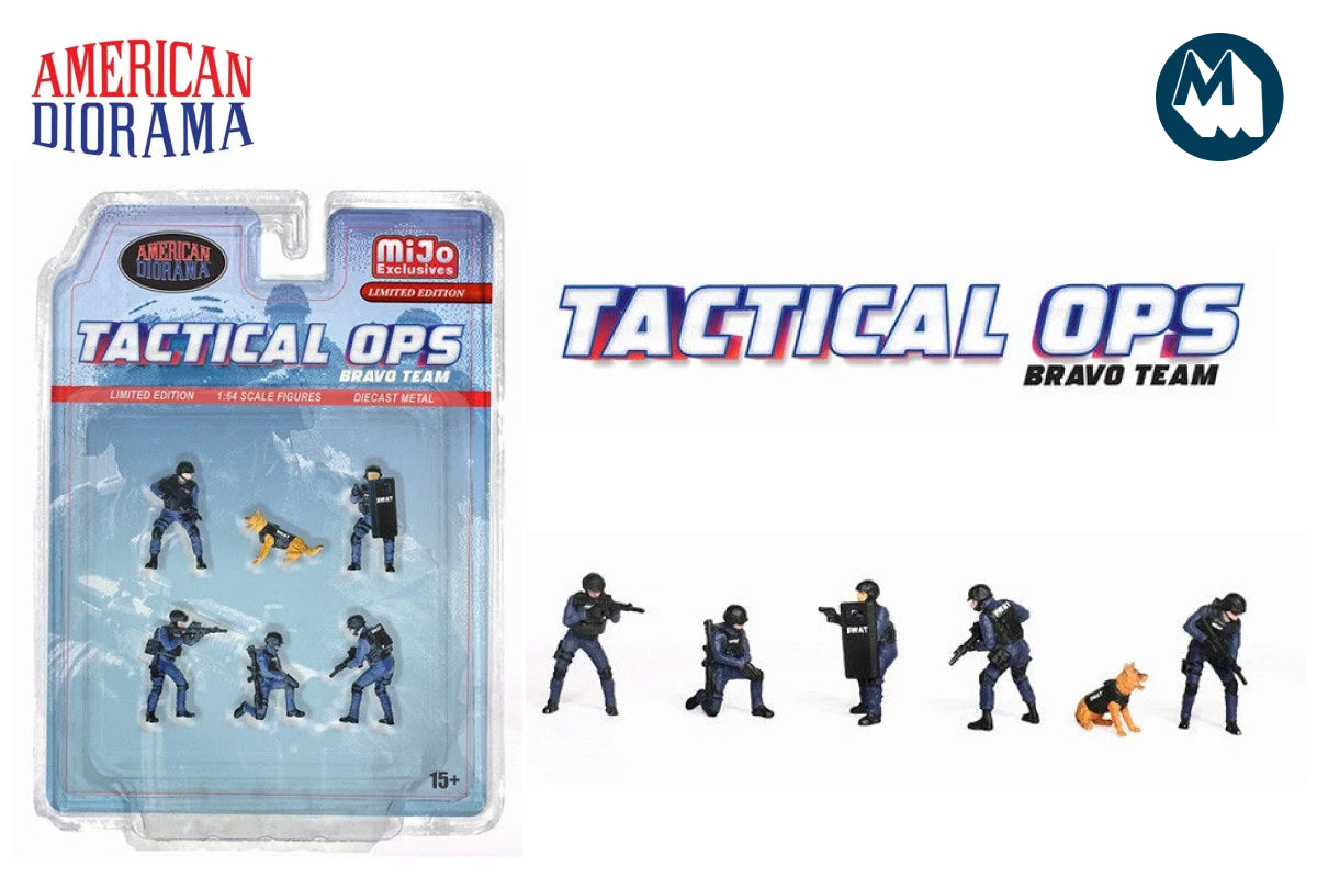 1:64 American Diorama - Tactical OPS "SWAT Bravo Team" (AD-2439MJ)