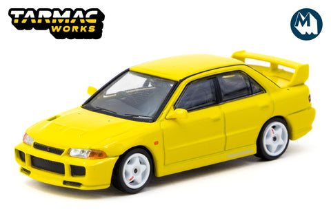 Mitsubishi Lancer GSR Evolution III + Trading Cards (Yellow)