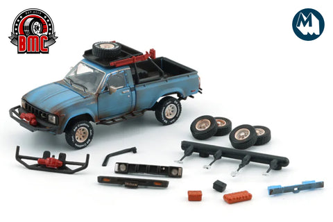 1980 Toyota Hilux with accessories (Matte Rusting Blue)