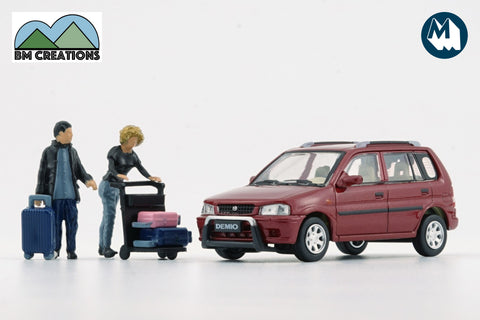 1994 Mazda Demio with figures (Red)