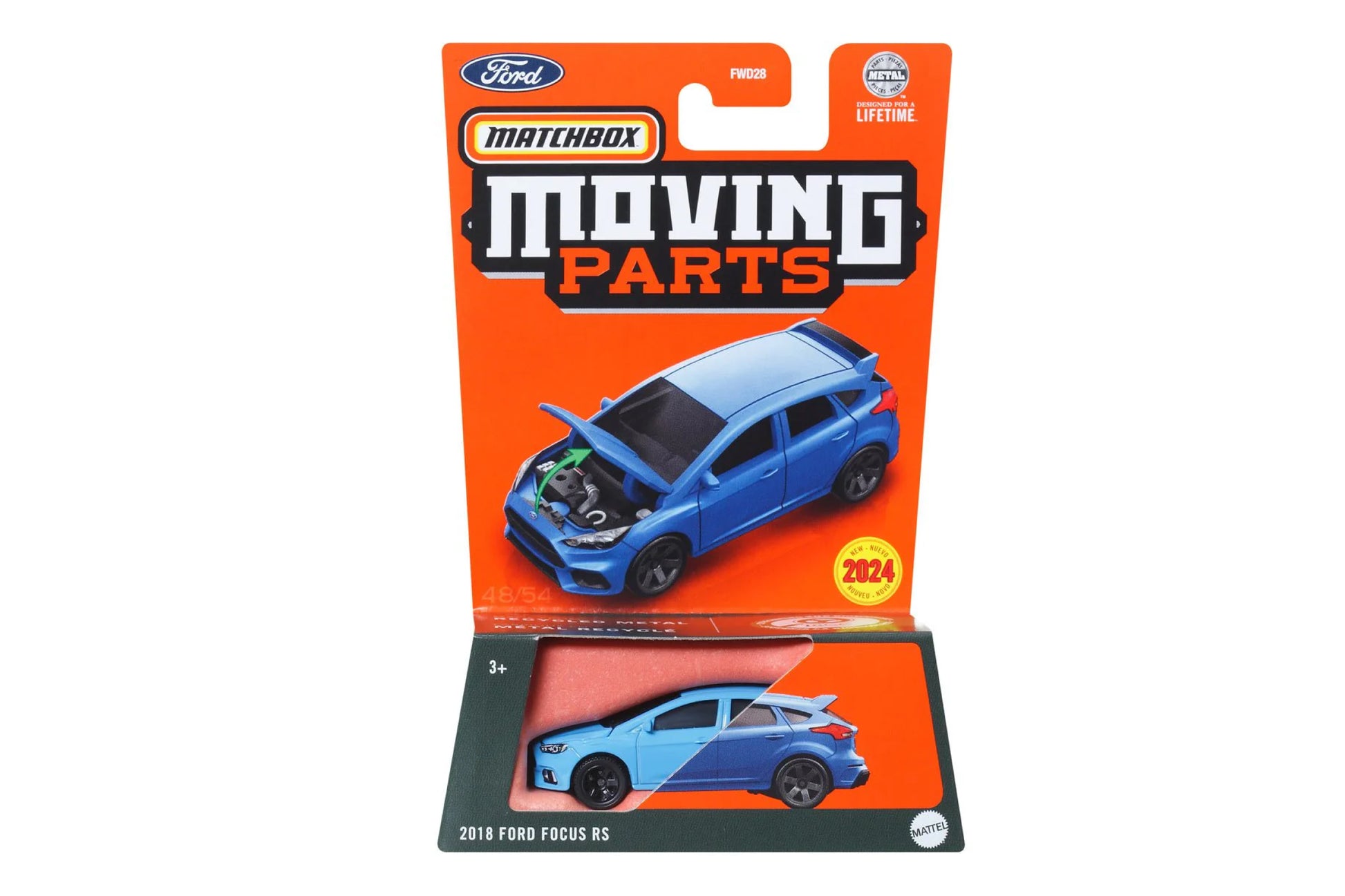 Moving Parts Ford Focus Rs Toy 2024 #48 2018 Ford Focus RS (Blue