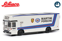 Mercedes-Benz O317 Truck Car Transporter - Porsche Martini (White)