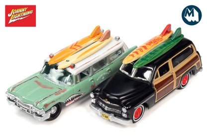 1950 Mercury Woody Wagon / 1959 Cadillac Ambulance - Surf Rods (Version A)