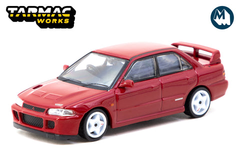 Mitsubishi Lancer GSR Evolution II + Trading Cards (Red)