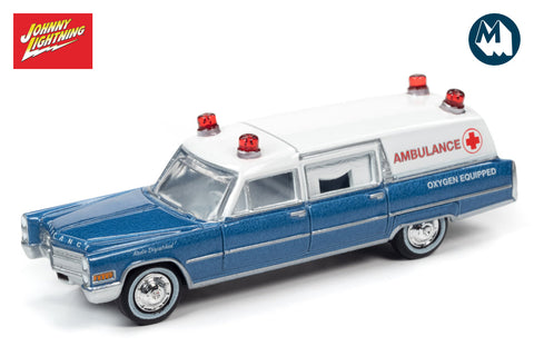 [Damaged] 1966 Cadillac Hearse - Ambulance (Blue & White)