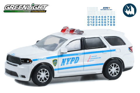 2019 Dodge Durango - New York City Police Dept (NYPD) with NYPD Squad Number Decal Sheet