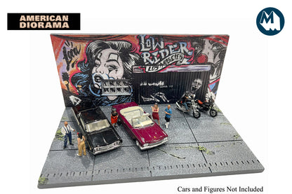 1:64 American Diorama Street Art Diorama - LA Lowrider (AD-2423)