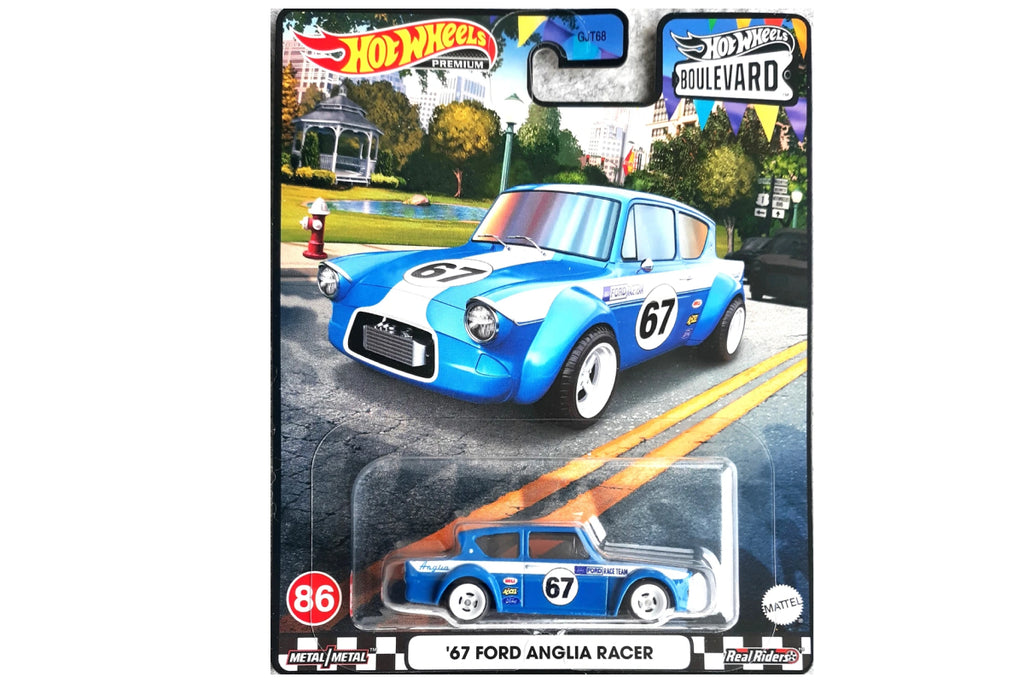 Hot Wheels Premium Boulevard 2023 #86 - Ford Anglia Racer 1967 - Diecast 1:64 - Neuf