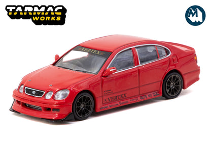 [Pre-Order] VERTEX Toyota Aristo JZS161 + Trading Cards (Red)
