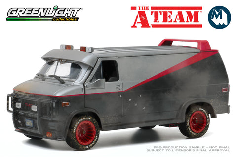 [Damaged] 1:24 - The A-Team / 1983 GMC Vandura (Weathered version with bullet holes)