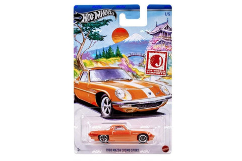 Hot Wheels J-Imports (2024) #01 - 1968 Mazda Cosmo Sport (Orange)