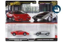 Car Culture Twin Pack - Lamborghini Countach LP5000 QV / Lancia Stratos Zero - Marcello Gandini