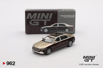 #962 - Mercedes-Maybach S 680 (Gold / Dark Red Metallic)