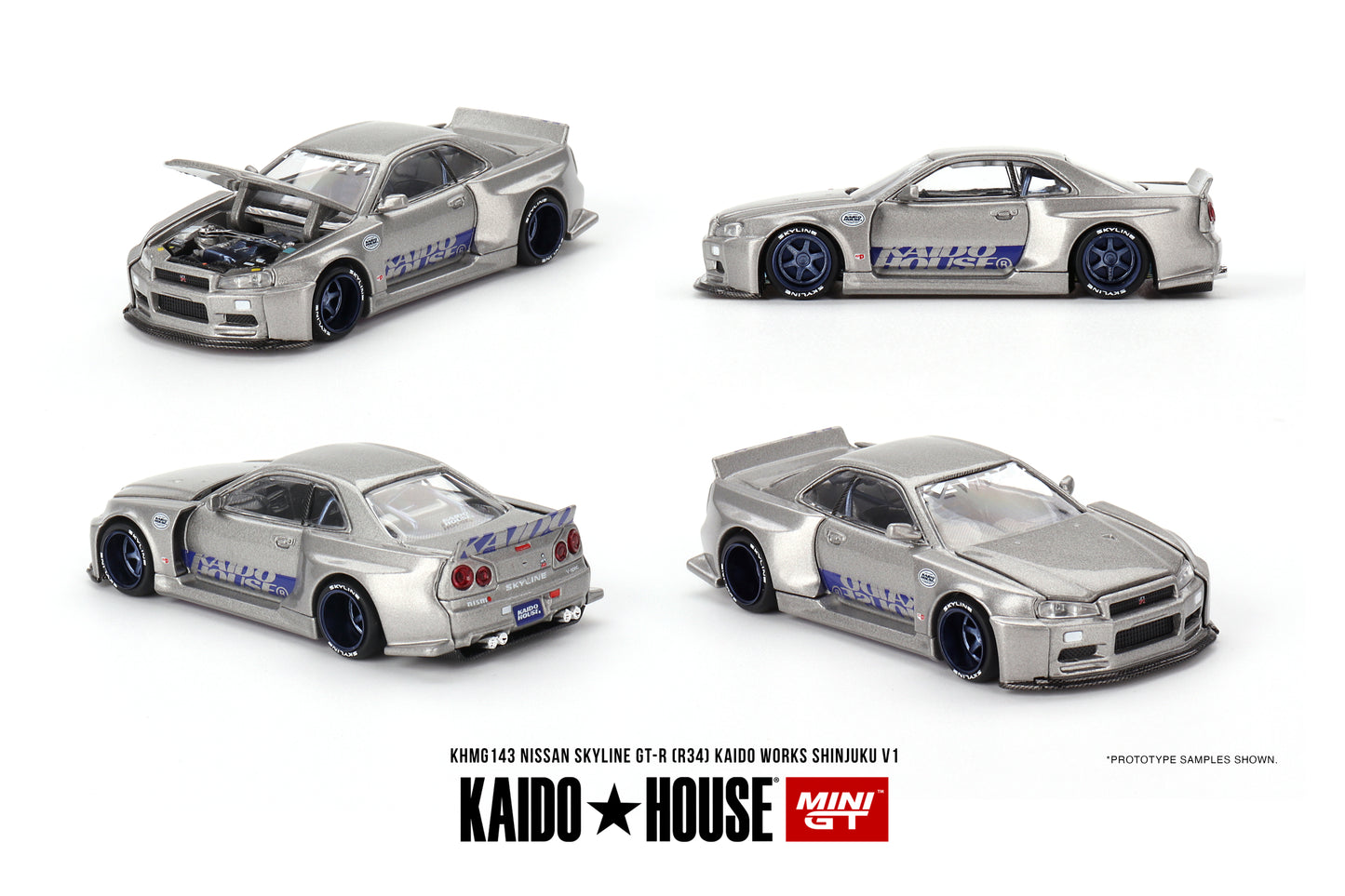 [Pre-Order] #143 - Nissan Skyline GT-R (R34) Kaido Works SHINJUKU V1