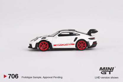 #706 - Porsche 911 (992) GT3 RS Weissach Package (White with Pyro Red)