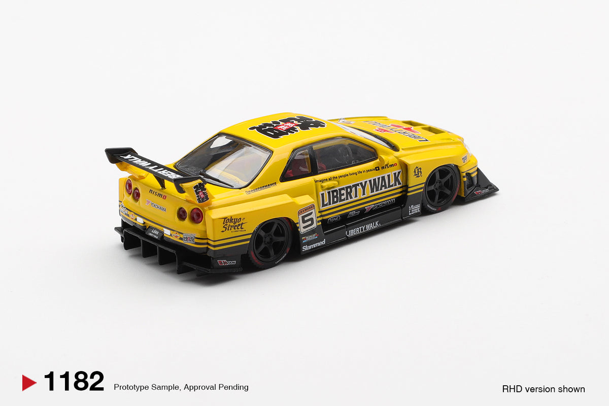 #1182 - Nissan LB-ER34 Super Silhouette Skyline (Sport Yellow)