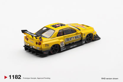 #1182 - Nissan LB-ER34 Super Silhouette Skyline (Sport Yellow)