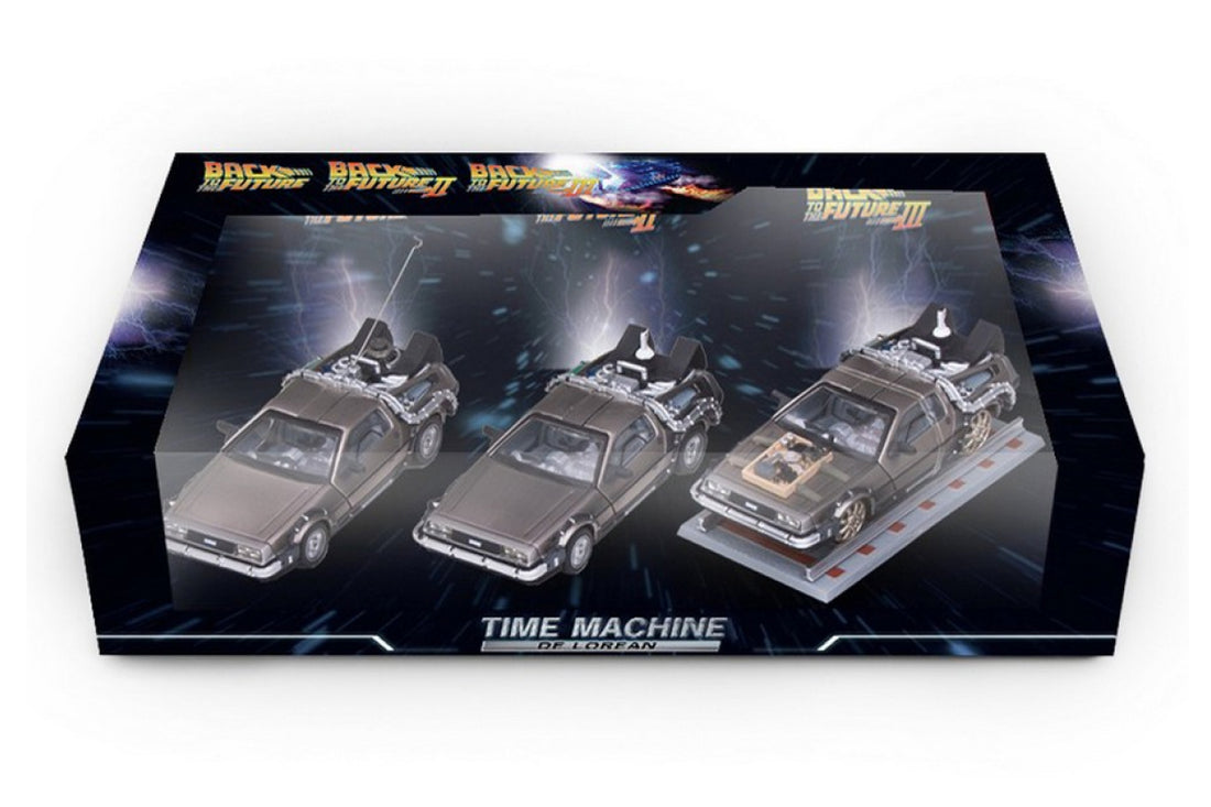 1:43 - Delorean Time Machine / Back to The Future Trilogy 3-Pack ...