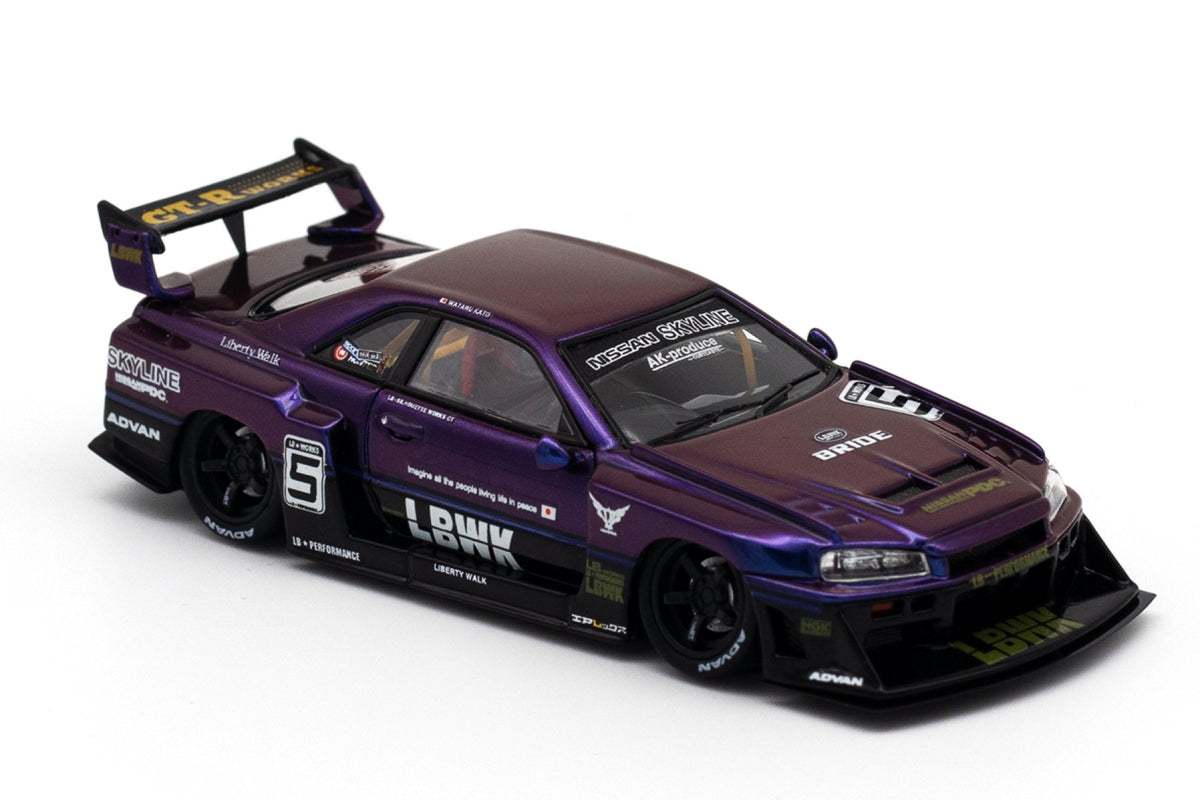 Nissan Skyline "LBWK" (ER34) Super Silhouette (Midnight Purple II / Resin)
