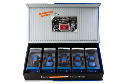 Tarmac Works 10th Anniversary Box Set - 5 Model Cars + Trading Cards Combo Set