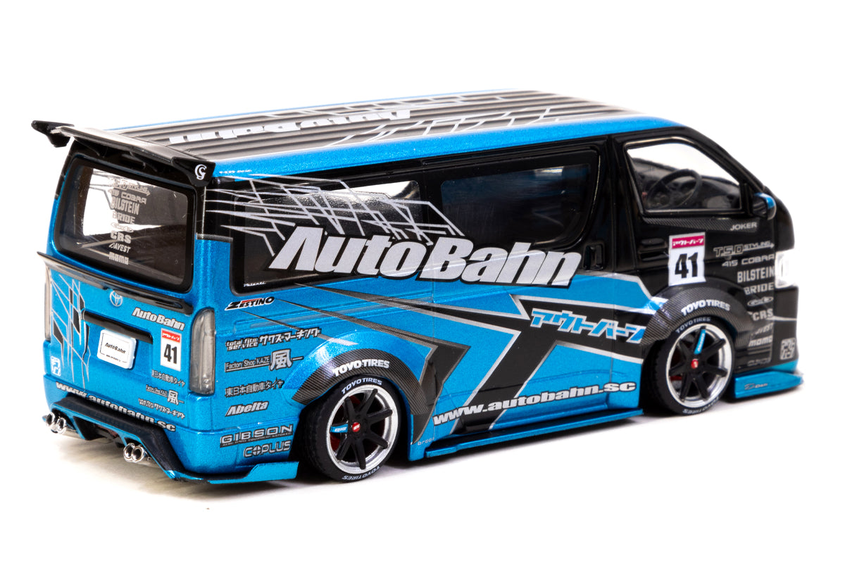 1:43 - Toyota Hiace Widebody (Black / Blue)