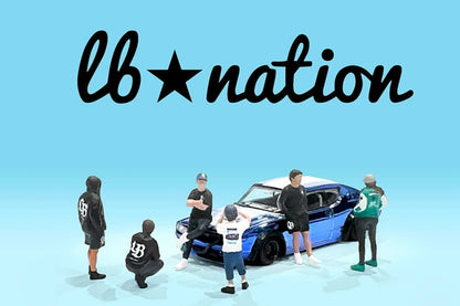 1:64 American Diorama Liberty Walk LB Nation Figure Set (AD-2422)