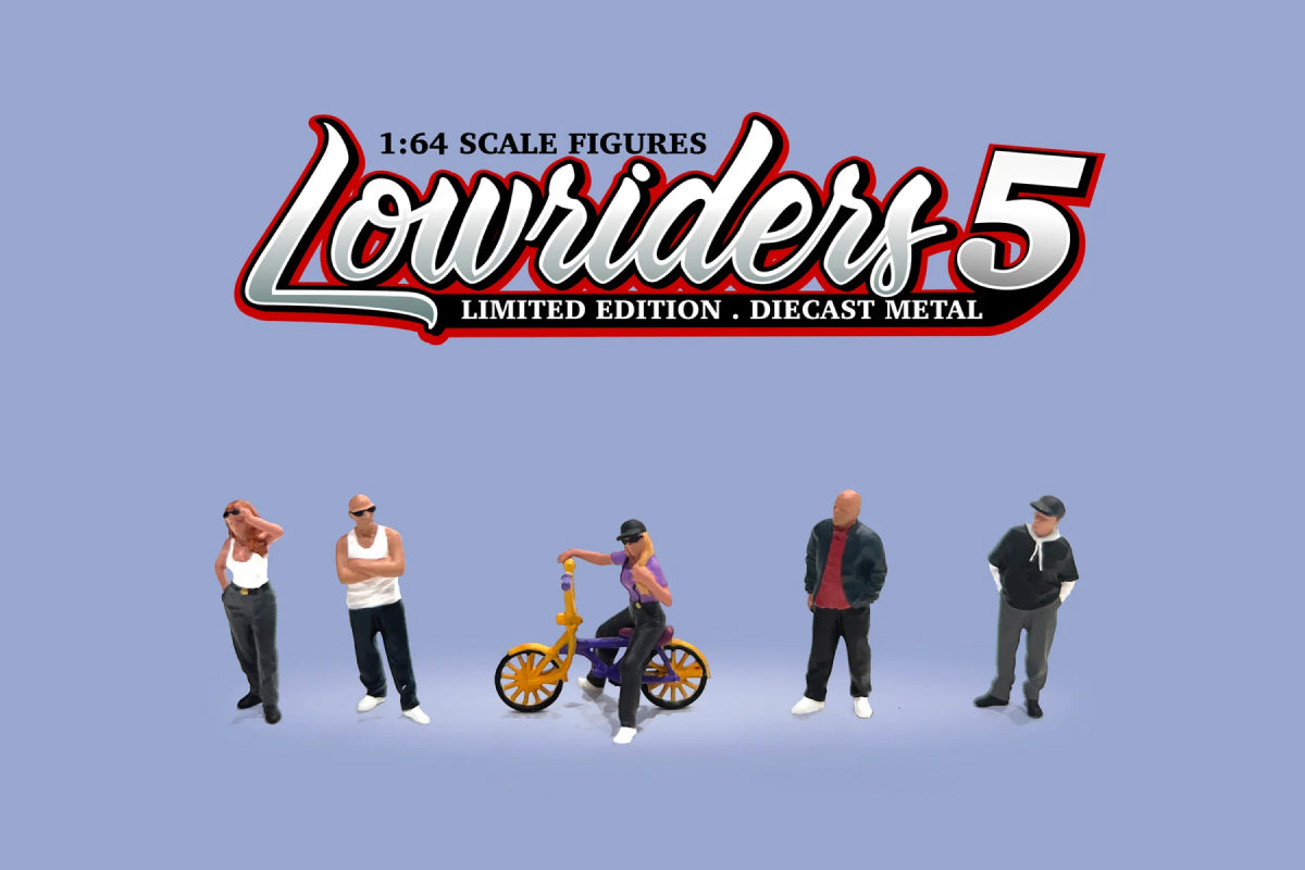 [Pre-Order] 1:64 American Diorama Lowriders #5 Figure Set (AD-2427MJ)