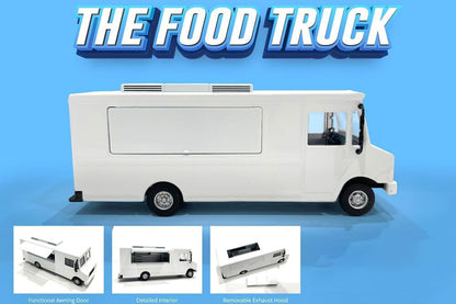 1:64 American Diorama Food Truck - Plain White Truck (AD-70200)