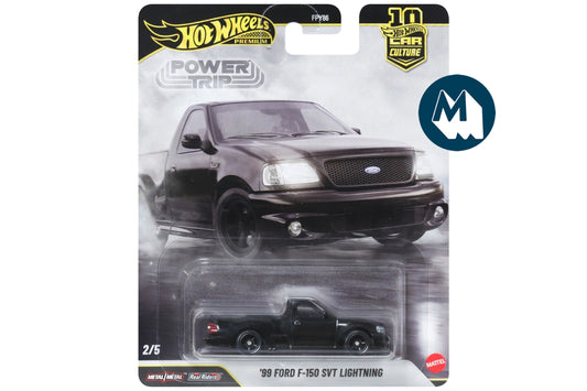 Hot Wheels Car Culture 2026 Mix 3 Power Trip / #2 - '99 Ford F-150 SVT Lightning (Raven Black)