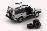 1998 Land Rover Discovery 1 with extra wheels  (White)