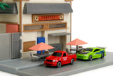 Nano Hollywood Rides - Toretto's Café with Mitsubishi Eclipse and Ford F-150 SVT Lightning / Fast & Furious