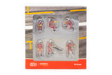 1:64 American Diorama / Tarmac Works - Red Pit Crew Figures Set (T64F-007-RED)