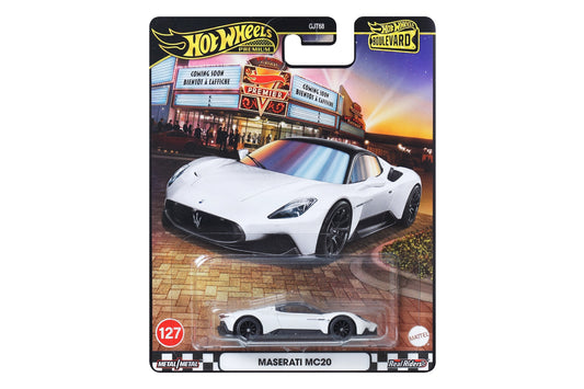 [Damaged] Hot Wheels Boulevard 2025 Mix 3: #127 - Maserati MC20 (Bianco Audace)