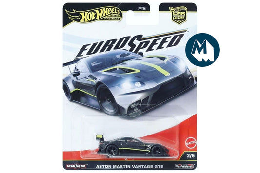 [Damaged] Hot Wheels Car Culture 2025 Mix 6 Eurospeed / #2 - Aston Martin Vantage GTE (Silver Birch)
