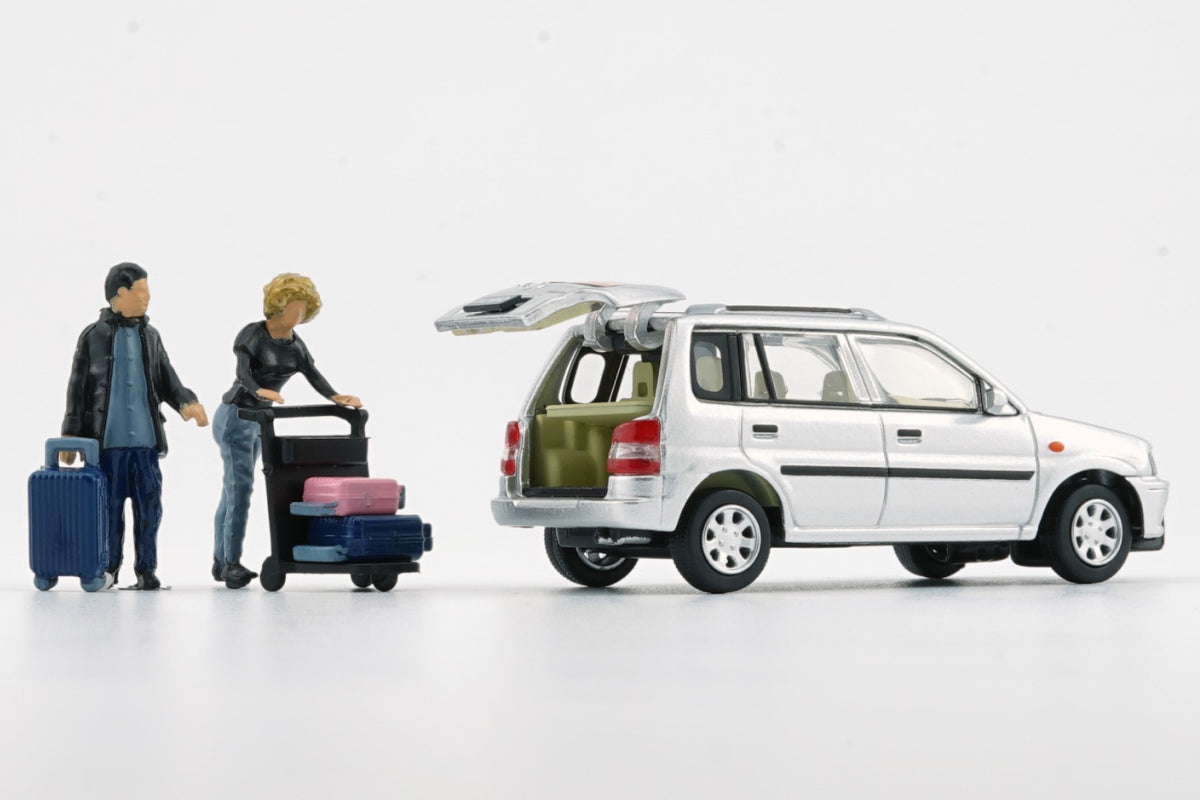1994 Mazda Demio with figures (Silver)