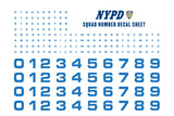 1989 Chevrolet Caprice - New York City Police Dept (NYPD) Auxiliary with NYPD Squad Number Decal Sheet