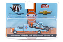 1973 Chevrolet C30 Wedge Truck & 1978 Chevrolet Silverado 10 Bedless - Gulf Livery