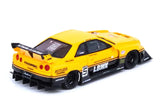 Nissan Skyline "LBWK" (ER34) Super Silhouette (Yellow / Resin)