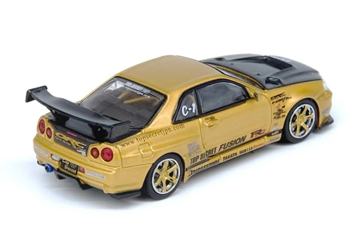 "Top Secret" Nissan Skyline R34 GT-R (Gold)