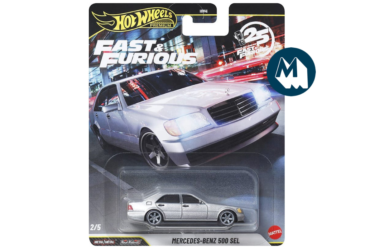 Hot Wheels Fast & Furious Premium 2026 Mix 1 / #2 - Mercedes-Benz 500 SEL (Silver)