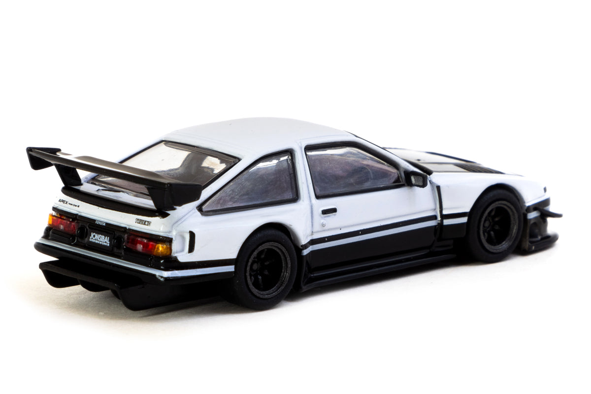 Toyota Sprinter Trueno AE86 Widebody + Trading Cards (White