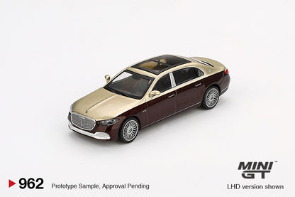 #962 - Mercedes-Maybach S 680 (Gold / Dark Red Metallic)