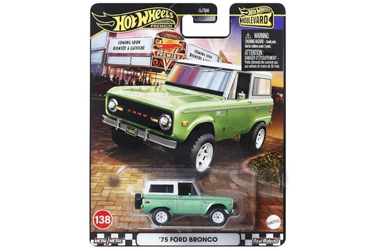 Hot Wheels Boulevard 2025 Mix 5: #138 - '75 Ford Bronco (Pearl Glen Green)