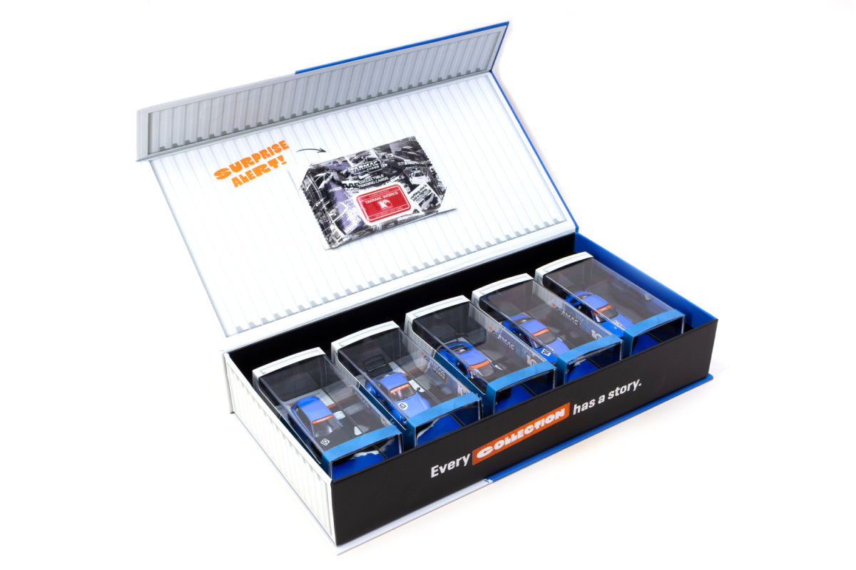 Tarmac Works 10th Anniversary Box Set - 5 Model Cars + Trading Cards Combo Set