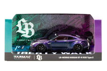 [Pre-Order] 1:43 - LB-WORKS NISSAN GT-R R35 type 2 (Midnight Purple)