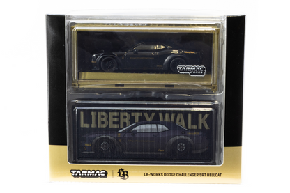LB-WORKS Dodge Challenger SRT Hellcat with 2 containers (Black Metallic)