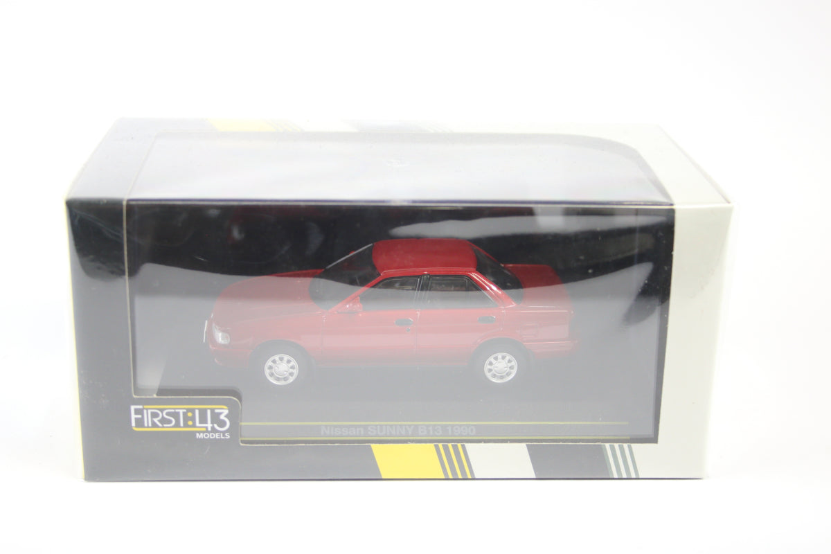 1:43 - 1990 Nissan Sunny B13 (Red Pearl)
