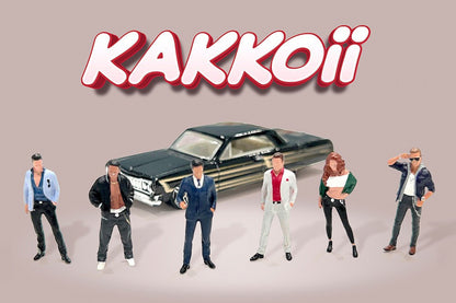 [Pre-Order] 1:64 American Diorama Kakkoii Figure Set (AD-2425MJ)